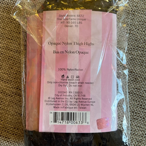 Leg Avenue
Opaque Nylon Thigh Highs - Picture 2 of 2